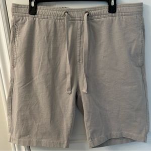 Tailor Vintage Mens Grey Heavy Cotton Summer Shorts - Size L